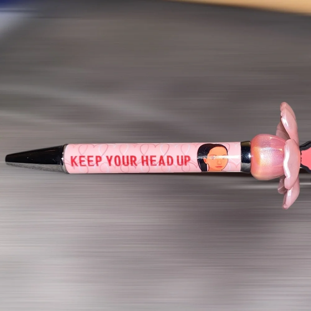 “Keep Your Head Up” Decorative Pen with Inspirational Design